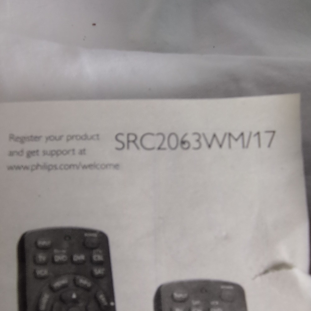 Philips SRC2063WM/17 Remote Control Black Wireless Glow Buttons MPN SRC2063WM/17 - Picture 3 of 6